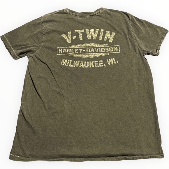 Harley Davidson Grey Milwaukee Wisconsin T Shirt - Picture 2 of 5